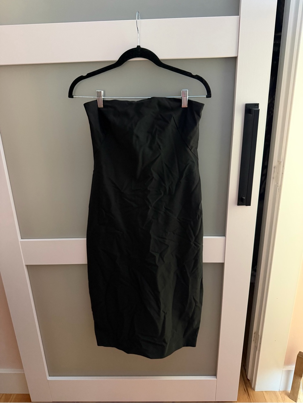 Y2K - Theory - Strapless Black Women's Sheath Dress - internal bra